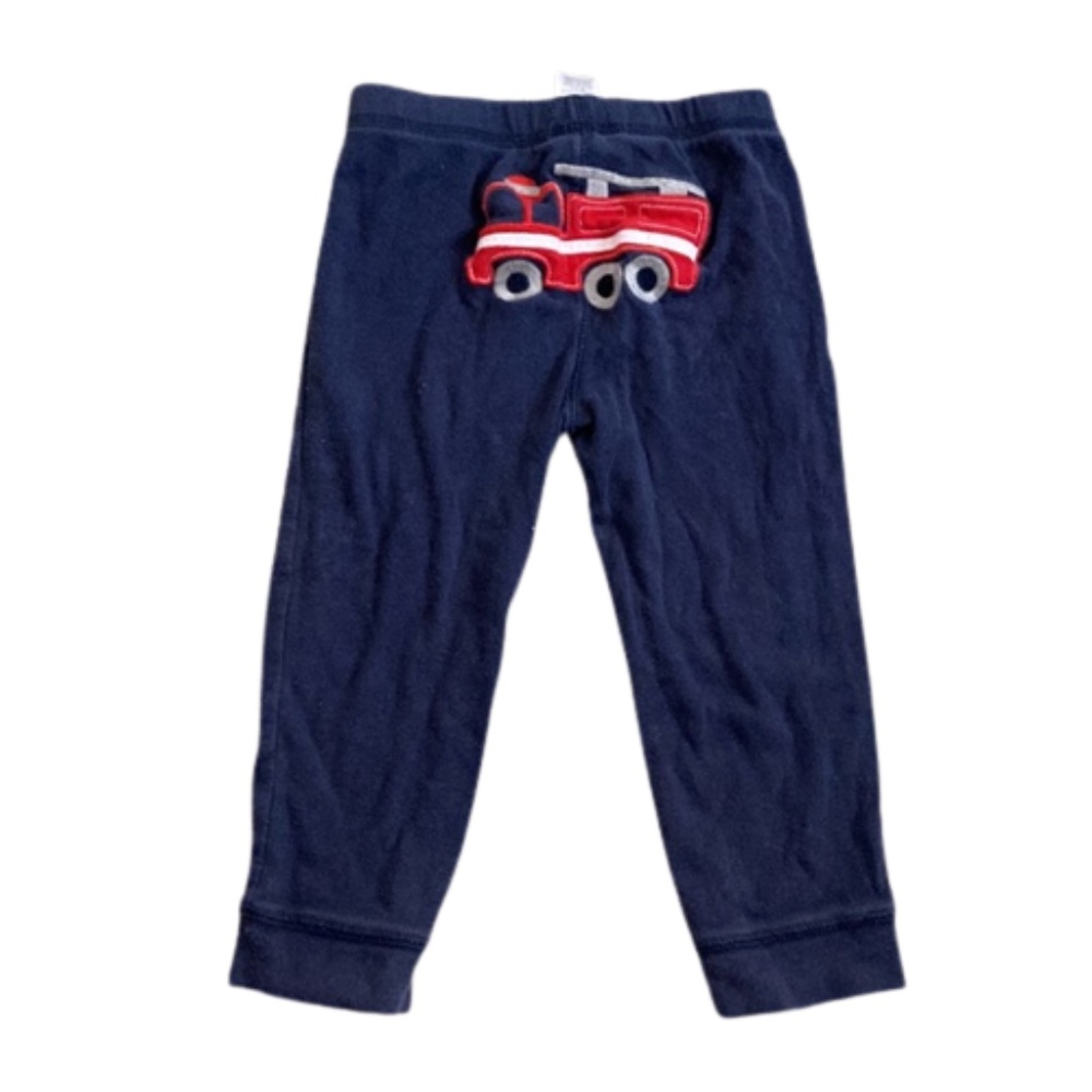 Carter’s 2T sweatpants fire truck cotton blue